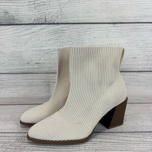 Torrid Cream Ankle Boots